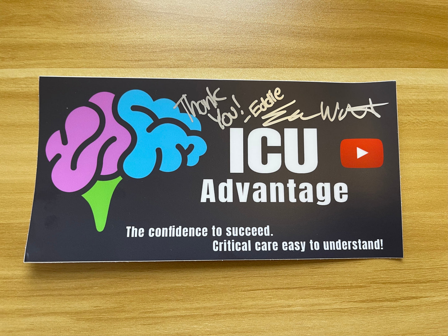 Support ICU Advantage STICKER