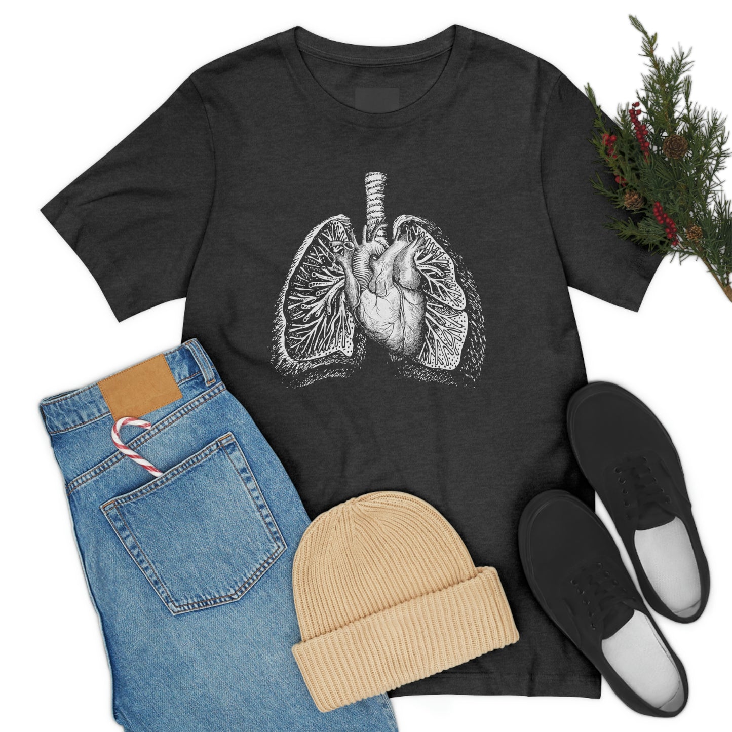 Heart and Lungs (White)